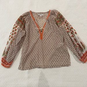 Emerson Fry India Collection blouse size small
